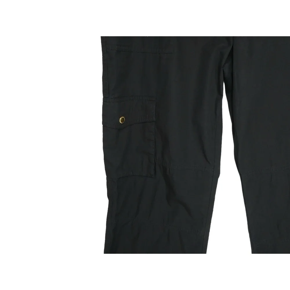 Lauren Ralph Lauren Cargo Pants Womens Size 8 Black Cropped Casual - Picture 6 of 13